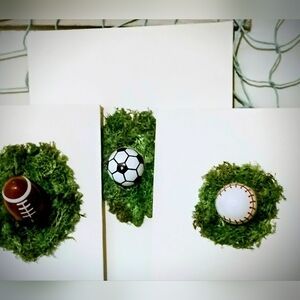 Sports Themed Wall Art Set Of 3
